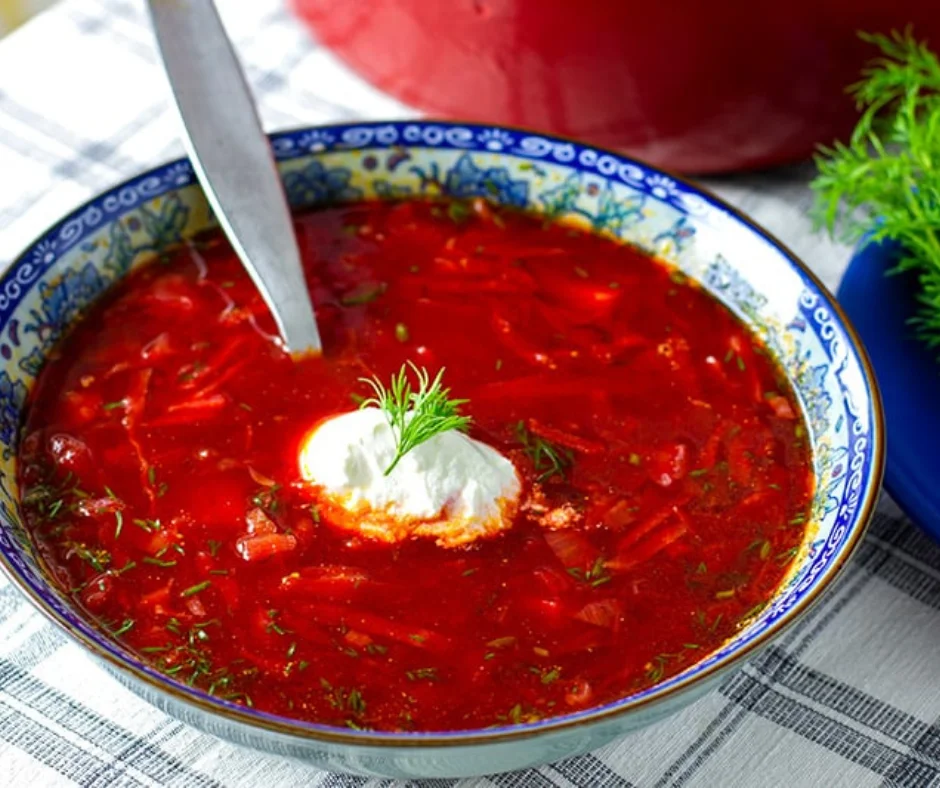 Beetroot Chicken Soup