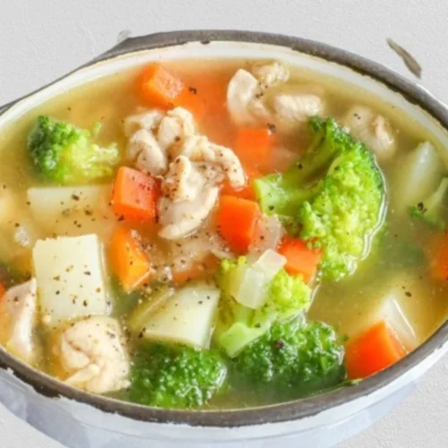 Broccoli Carrot Chicken Soup