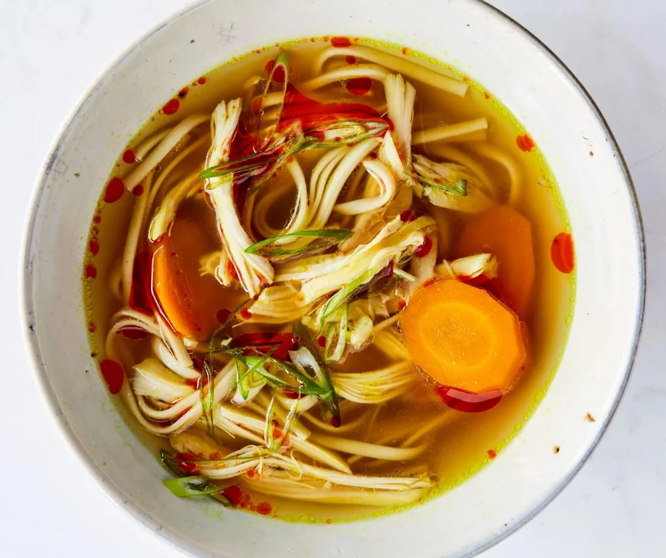 Chicken And Rice Soup With Turmeric And Ginger