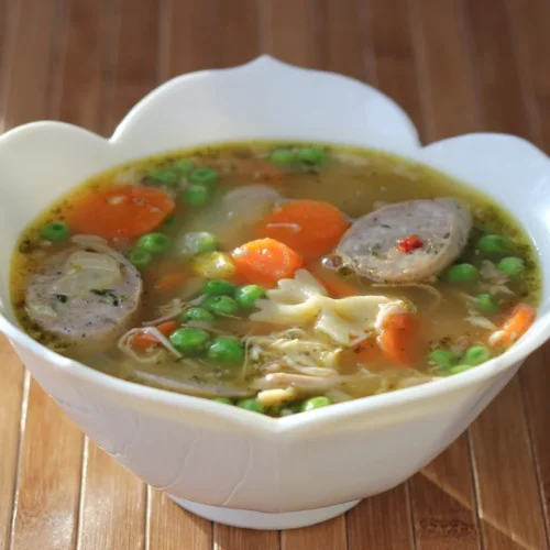 Chicken Noodle Soup With Sausage