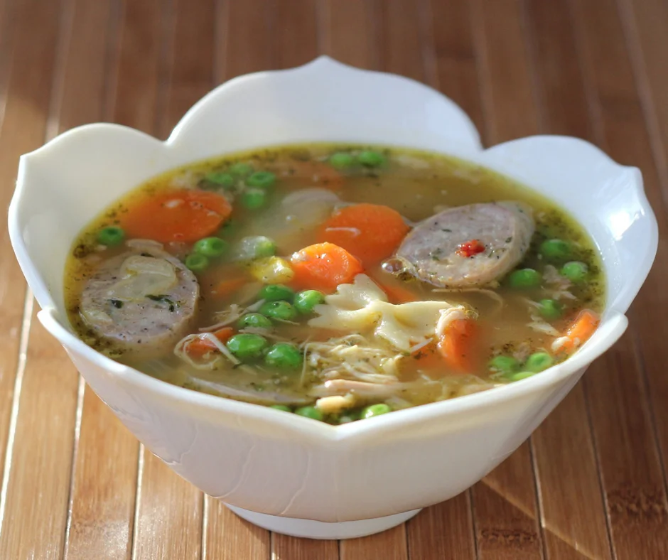 Chicken Noodle Soup With Sausage