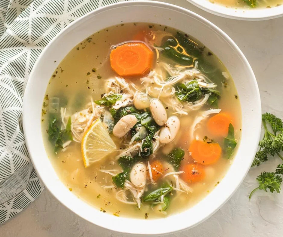 Chicken Soup With Arugula