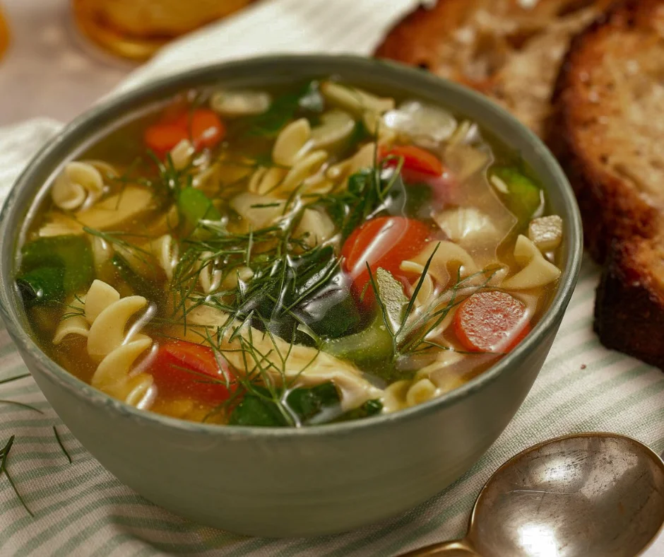 Chicken Soup With Spaghetti Squash