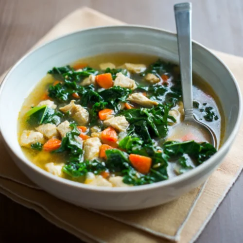 Chicken Sweet Potato Kale Soup