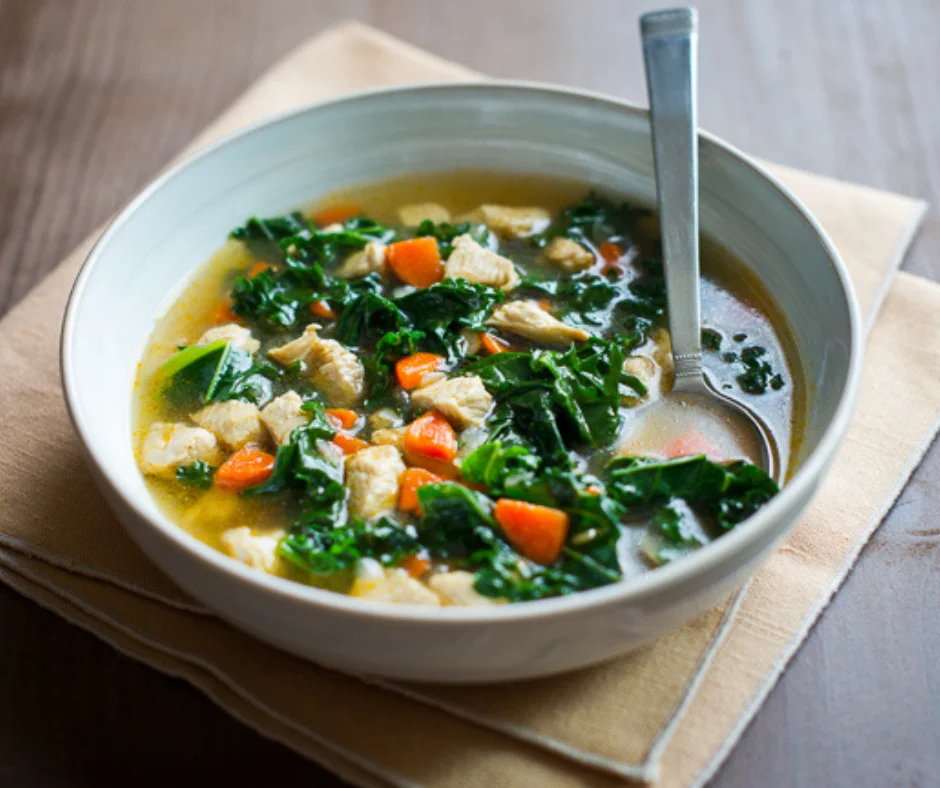 Chicken Sweet Potato Kale Soup