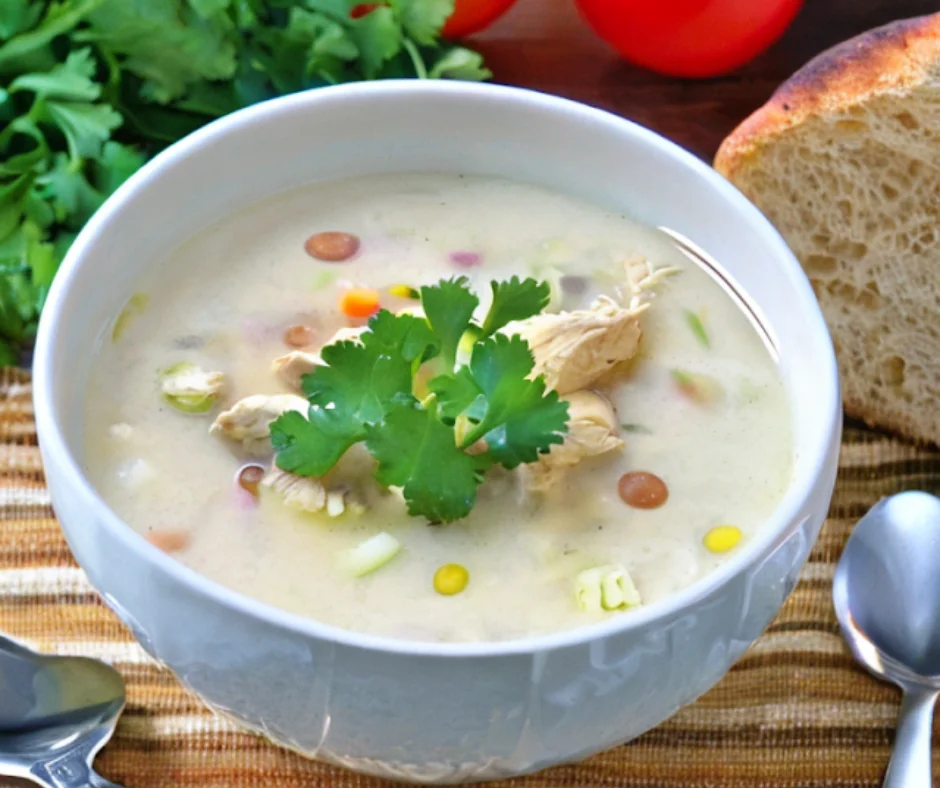 Creamy Chicken Cauliflower Soup