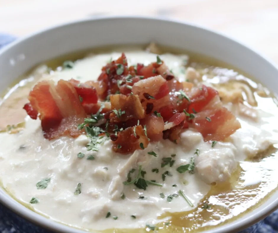 Keto Chicken Bacon Ranch Soup