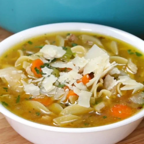 Leeks In Chicken Noodle Soup