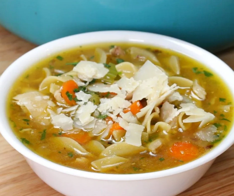 Leeks In Chicken Noodle Soup