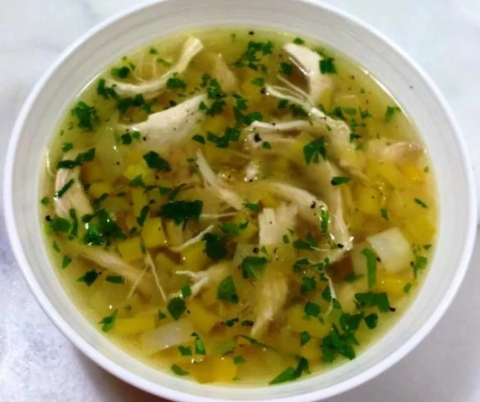 Leeks In Chicken Noodle Soup