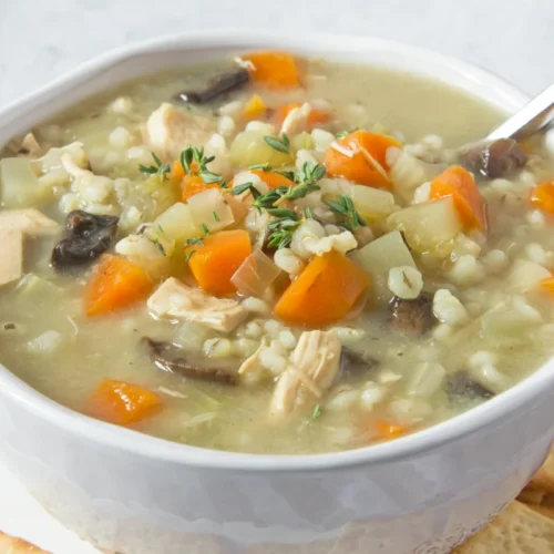 Lemon Chicken Barley Soup