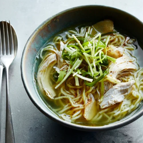 jerk chicken noodle soup