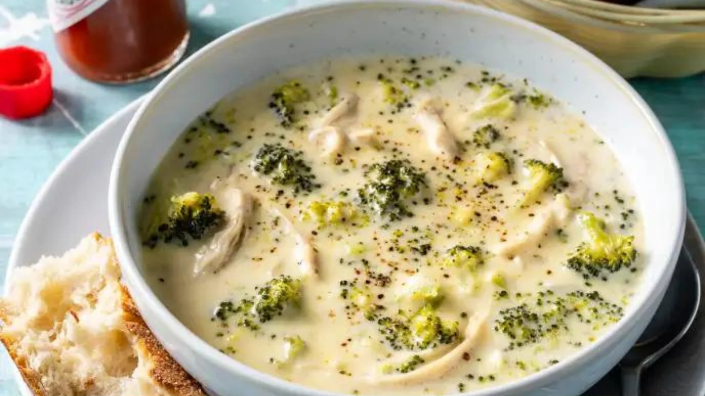 Broccoli Chicken Cheese Soup Recipe