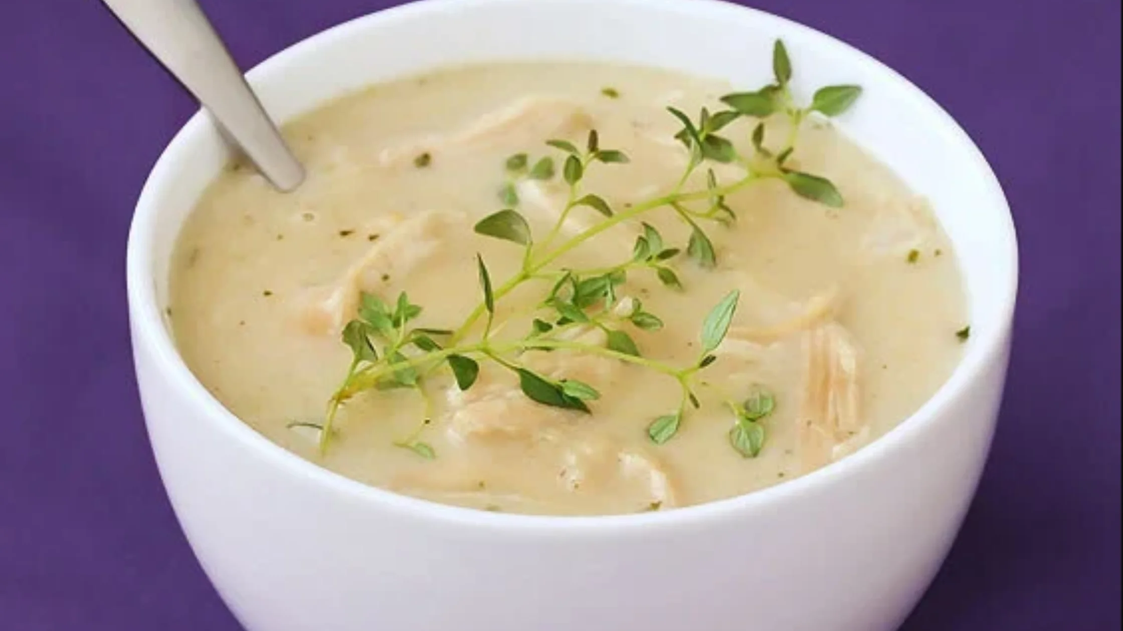 Roasted Garlic And Chicken Soup