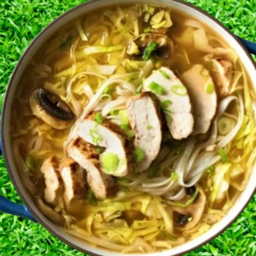 Fried Chicken Noodle Soup