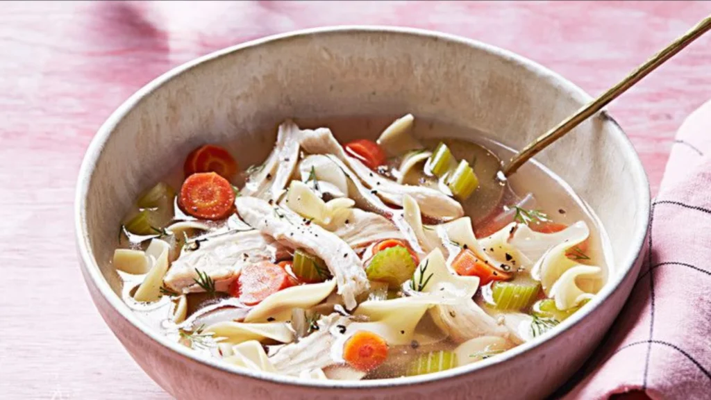 Halloween Chicken Noodle Soup