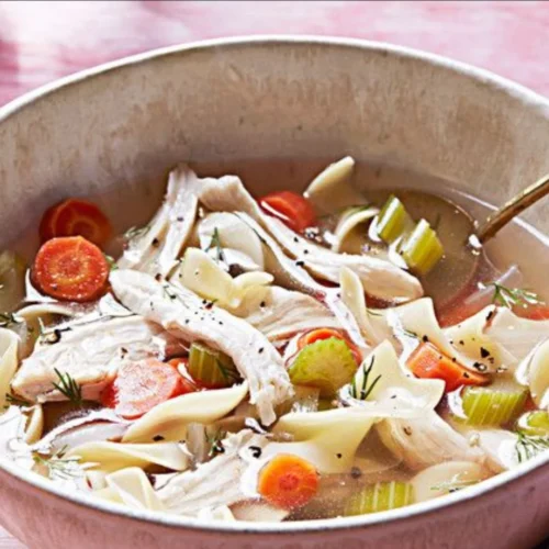 Halloween Chicken Noodle Soup