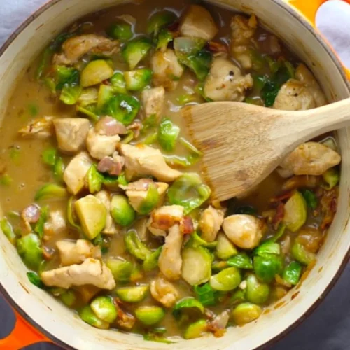 Brussel Sprouts In Chicken Soup