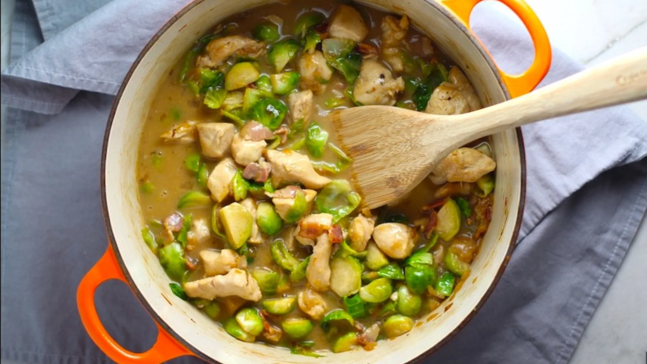 Brussel Sprouts In Chicken Soup