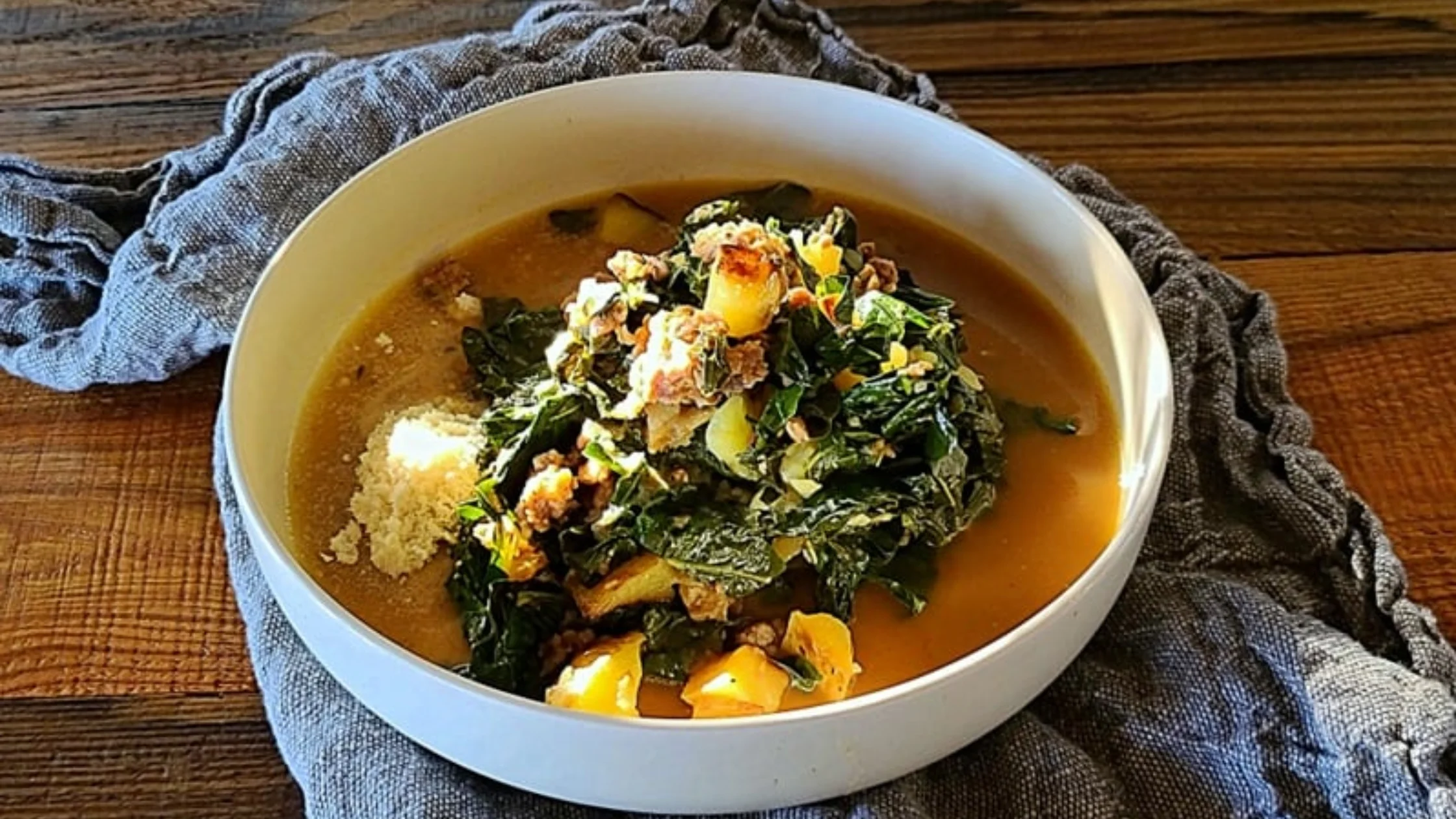 Chicken And Collard Green Soup