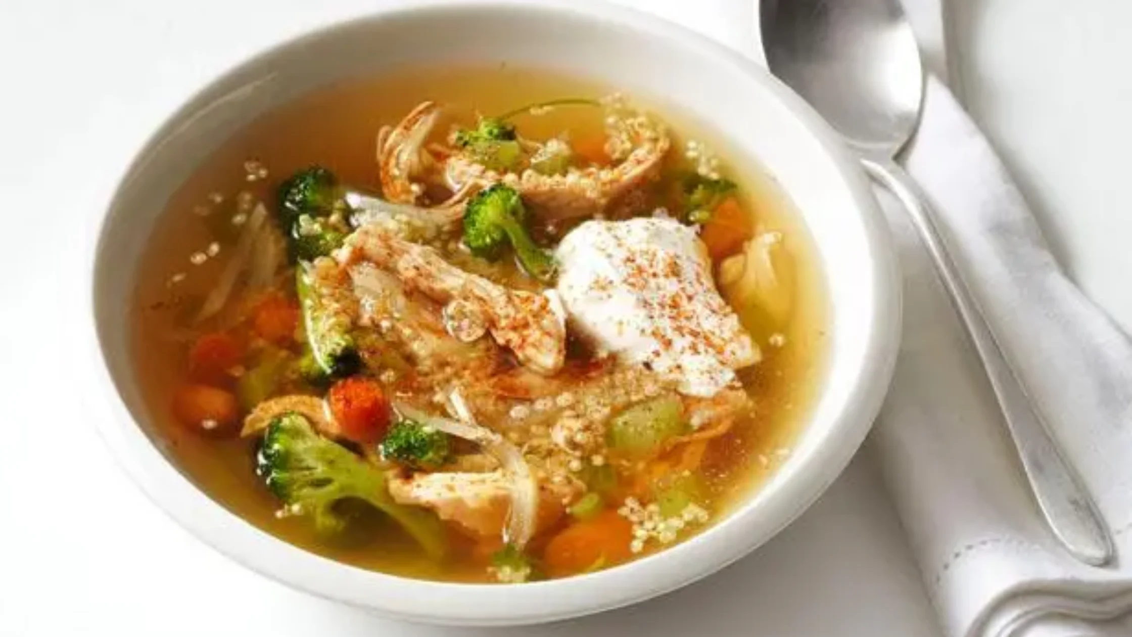 Chicken Lemon Quinoa Soup