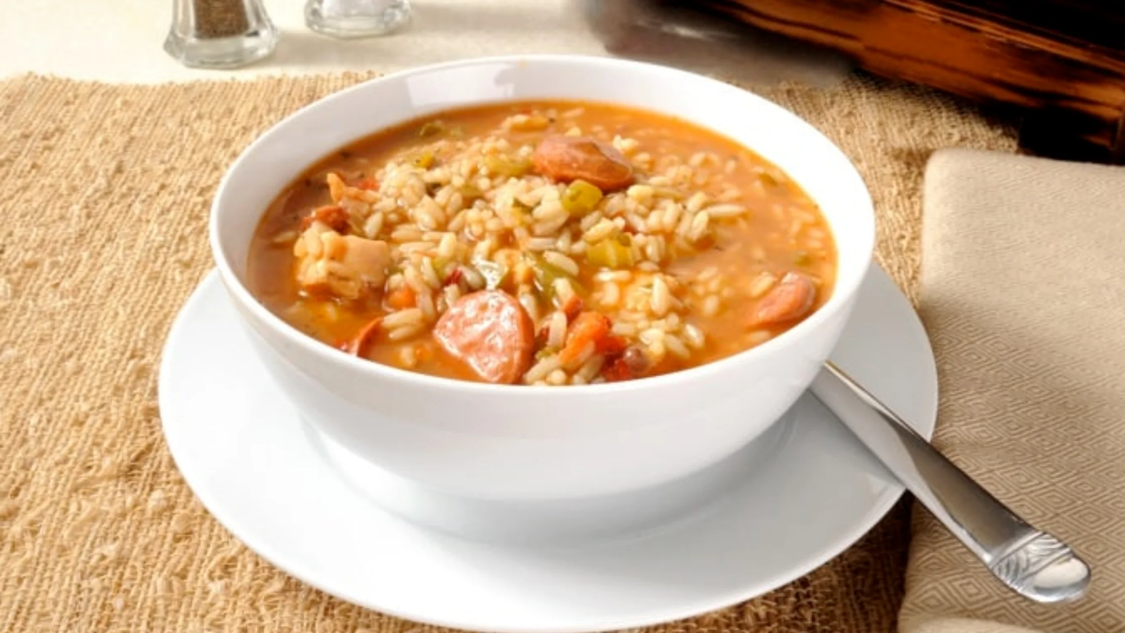 Chicken Sausage Rice Soup