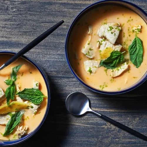 Chicken Soup With Coconut Cream