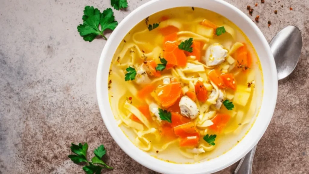 Chicken Soup With Kluski Noodles