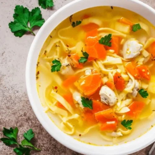 Chicken Soup With Kluski Noodles