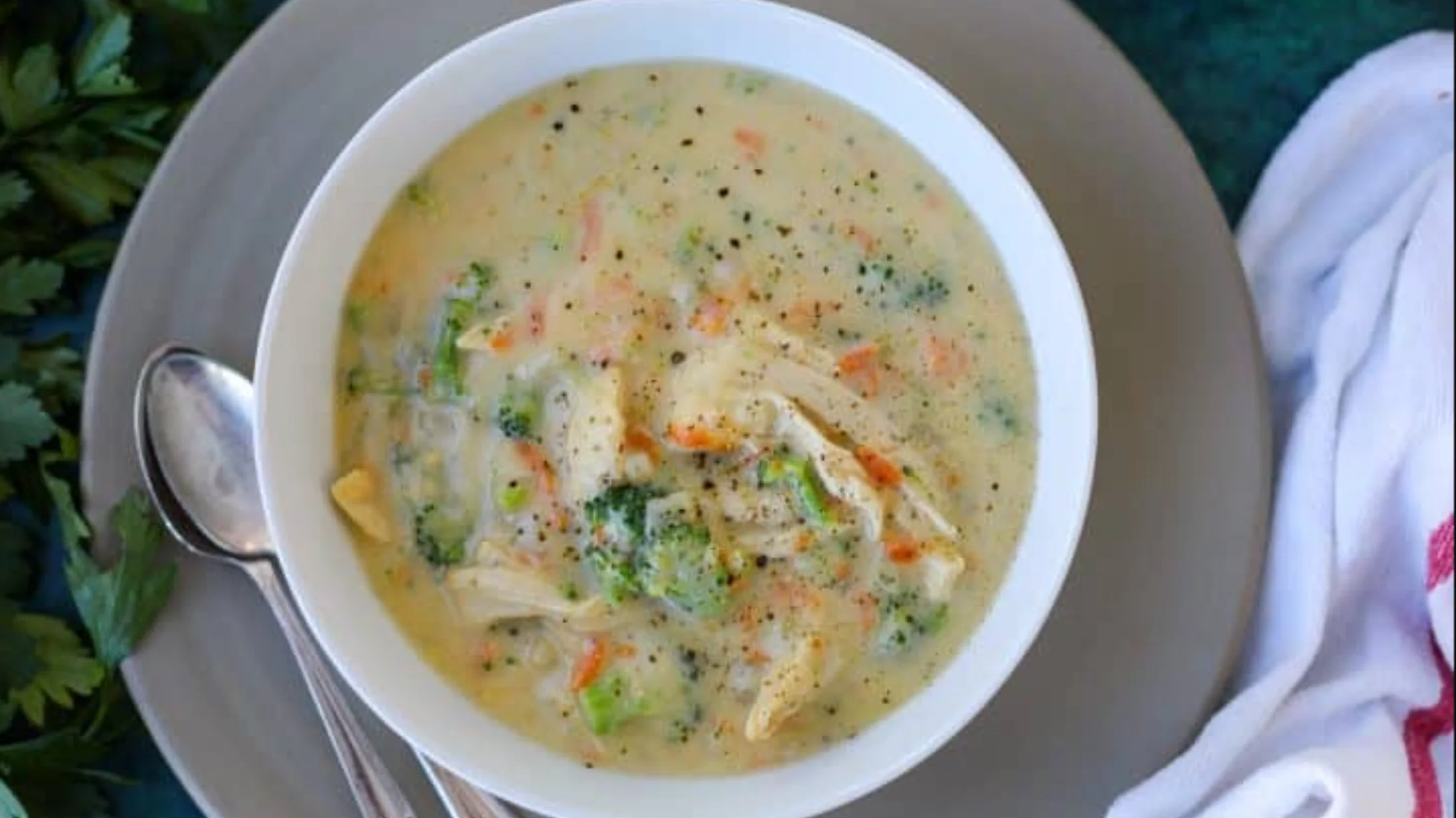 Creamy Chicken Broccoli Soup Recipe