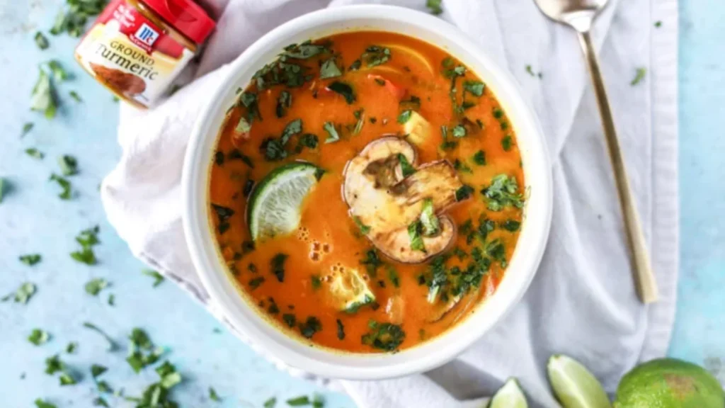 Golden Tumeric Coconut Chicken Noodle Soup