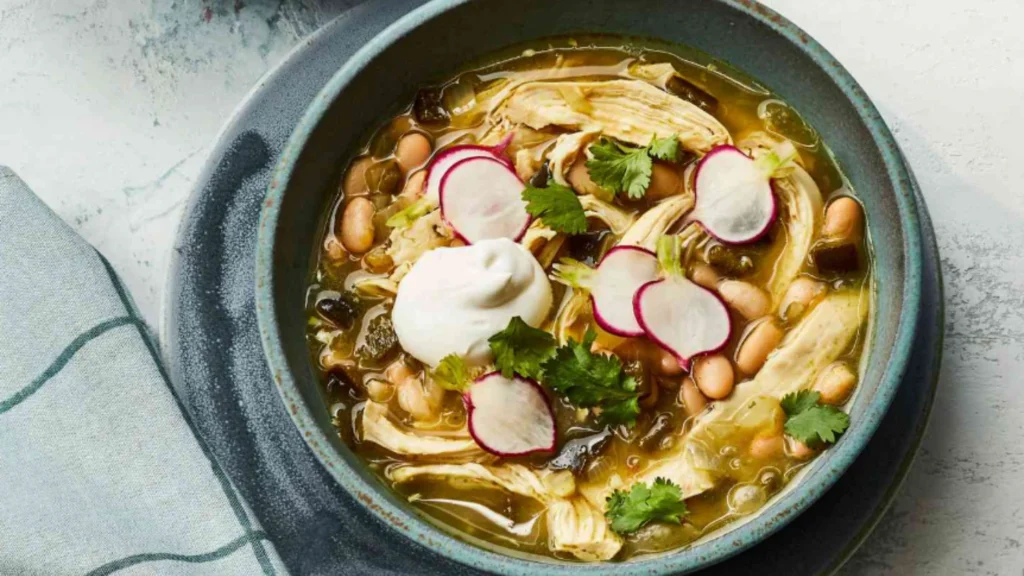 Green Chili Chicken Noodle Soup