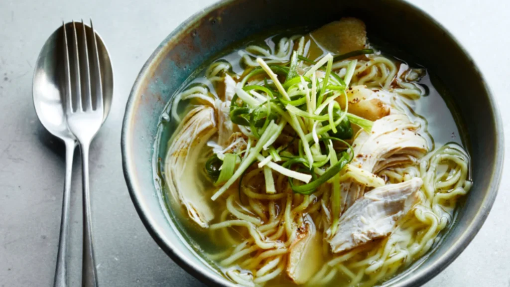 Soup With Brussel Sprouts & Chicken