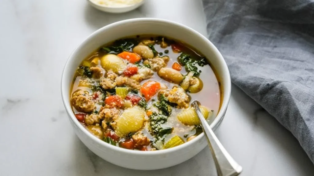 Chicken Sausage And Vegetable Soup
