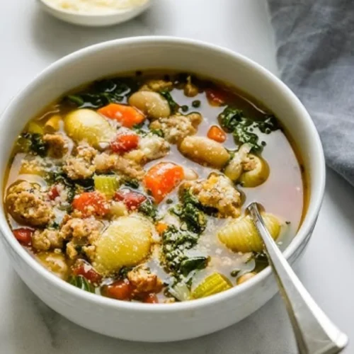 Chicken Sausage And Vegetable Soup