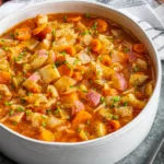 Chicken Soup With Cabbage And Tomatoes