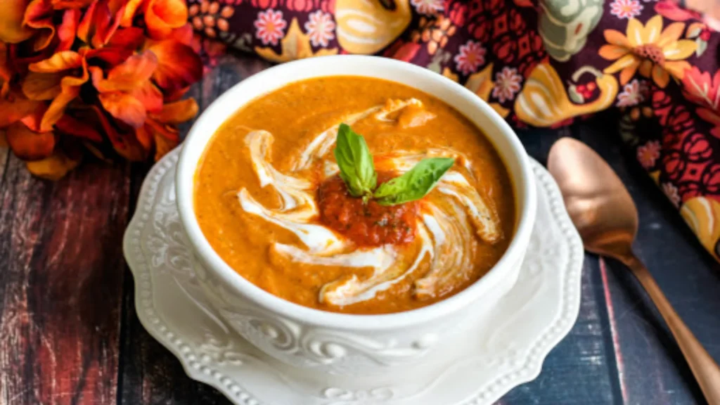 Roasted Butternut Squash Tomato Soup