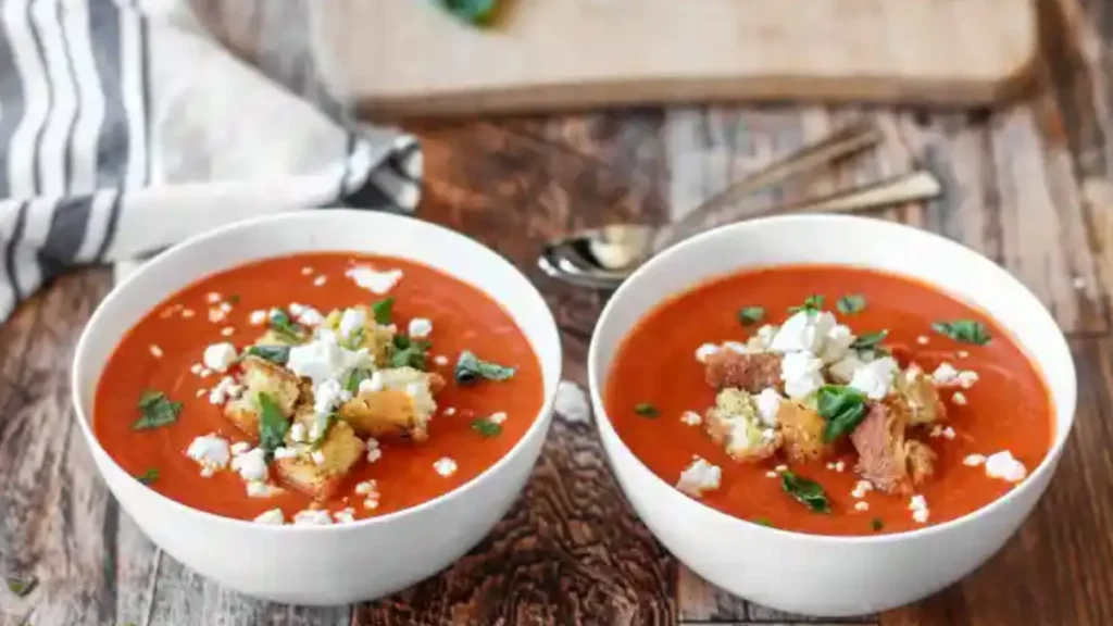 Tomato And Goat Cheese Soup