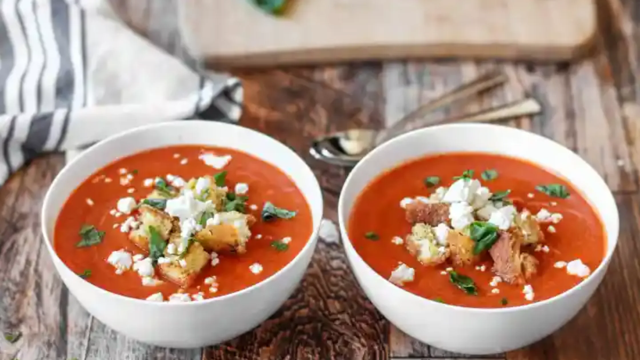 Tomato And Goat Cheese Soup